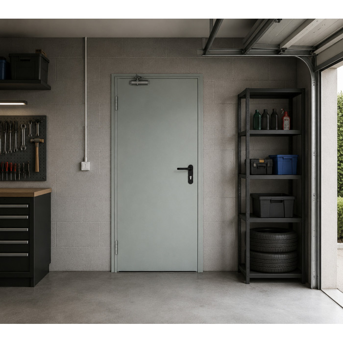 Porte coupe-feu  1 vantail  EI2 60 C5 - 980 L x 2050 H mm