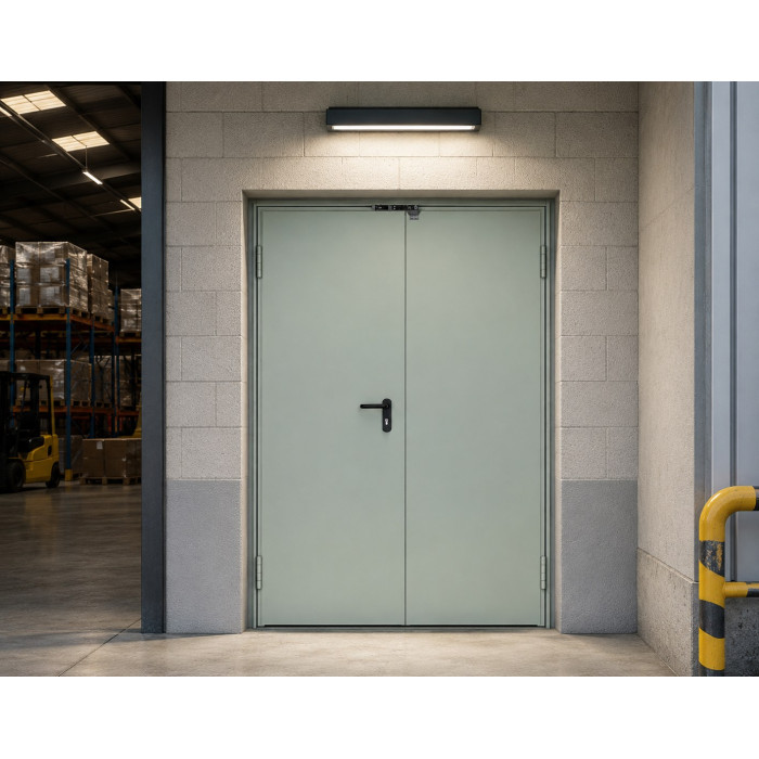 Porte coupe-feu 2 vantaux EI2 60 C5 - 1635 L x 2050 H  mm