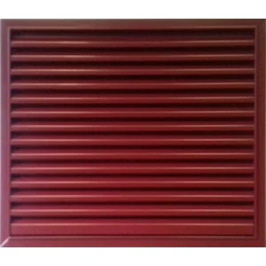Grille de Ventilation en Aluminium Laqué PAS 50HP avec moustiquaire - 800 X 800 mm