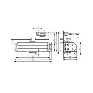Ferme porte TS77 force 3 - Argent