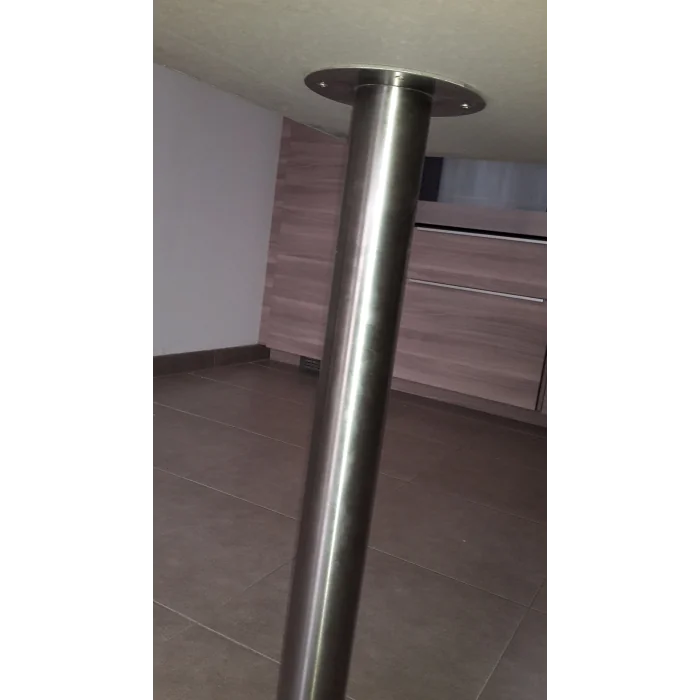 Pied de plan de travail cylindrique en 