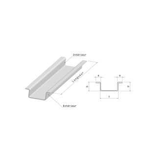 Pliage en Omega Tôle en Aluminium laqué 1 face satiné
