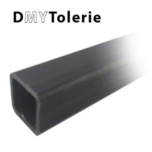Tube carré acier 25 x 25 x 2 mm - longueur 1 mètre