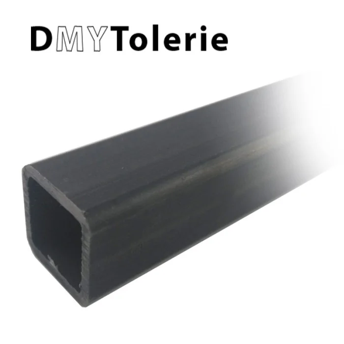 Tube carré acier 100 x 100 x 3 mm - Longueur 2 mètres