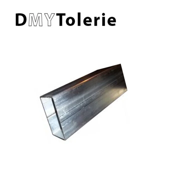 Tube rectangulaire acier galvanisé - 120 x 60 x 3mm - 1m
