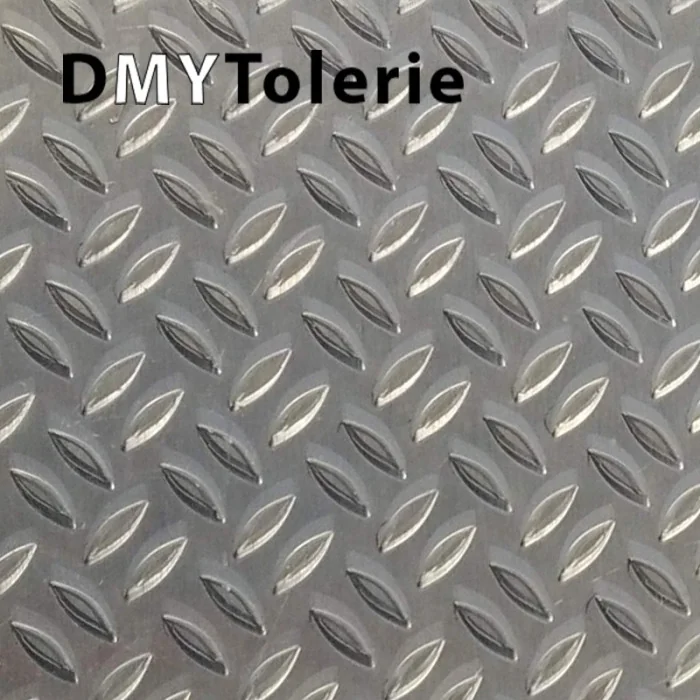Pliage en L (Cornière) Tôle en Aluminium strié Grain de riz