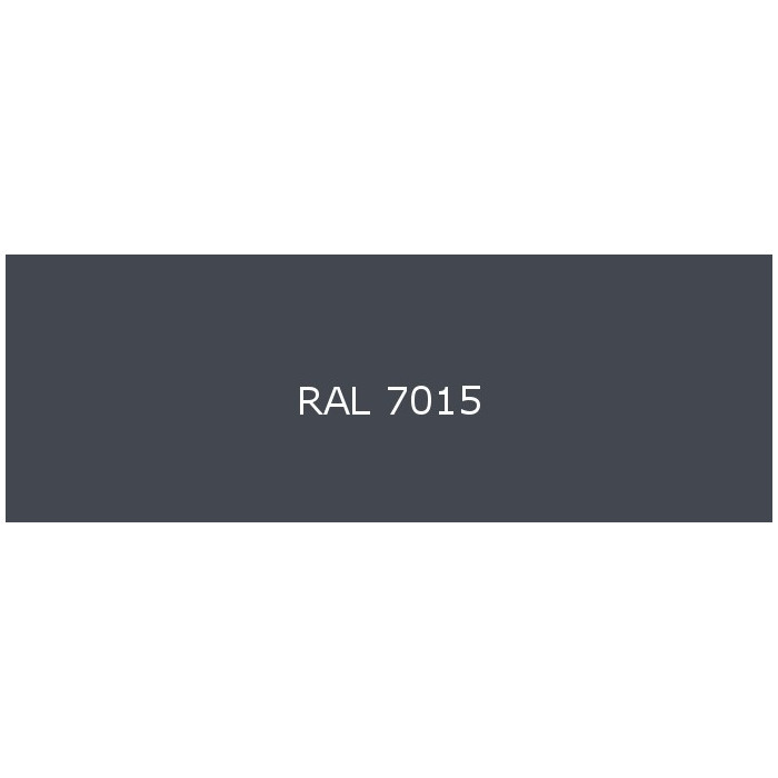 Pliage en U Tôle en Aluminium prélaqué d'usine 1 face brillant RAL 7015