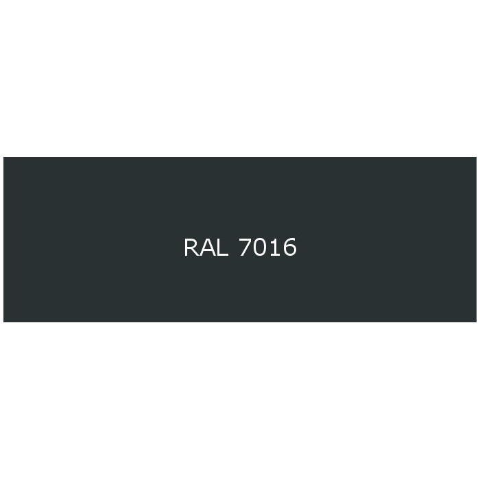 Pliage en U Tôle en Aluminium prélaqué d'usine 1 face brillant RAL 7016