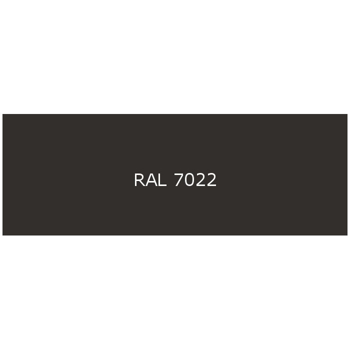 Pliage en U Tôle en Aluminium prélaqué d'usine 1 face brillant RAL 7022