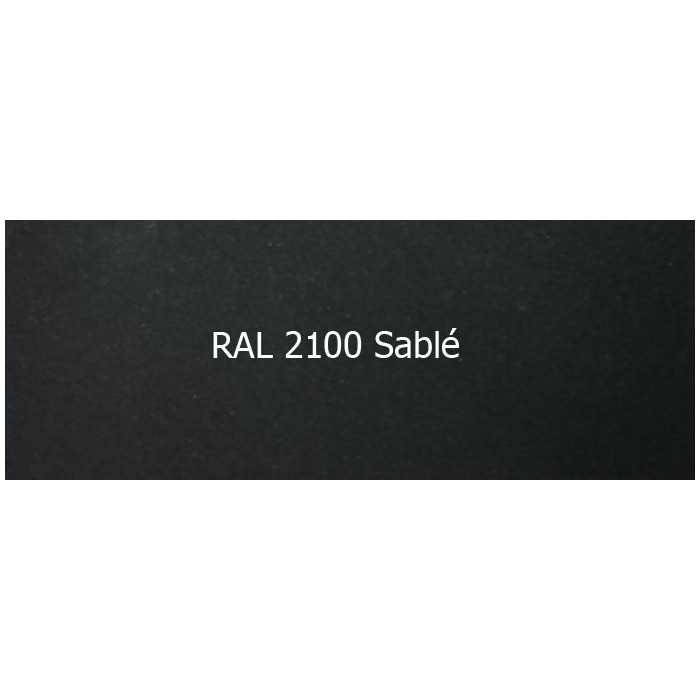 Pliage bac 3 côtés Tôle Aluminium laqué 1 face satiné