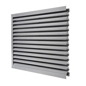Grille de Ventilation en Aluminium Brut PAS 50HP avec moustiquaire - 1000 X 1000 mm