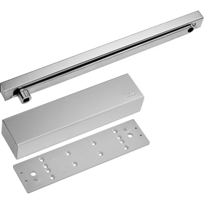 Ferme porte universel pour porte standard à glissière conforme à la NF EN 1154