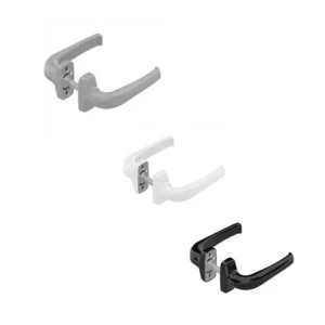 Béquille double sur rosaces pour menuiserie aluminium Crystal