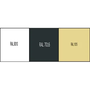 tôle acier prélaquée RAL 9010-7016-1015