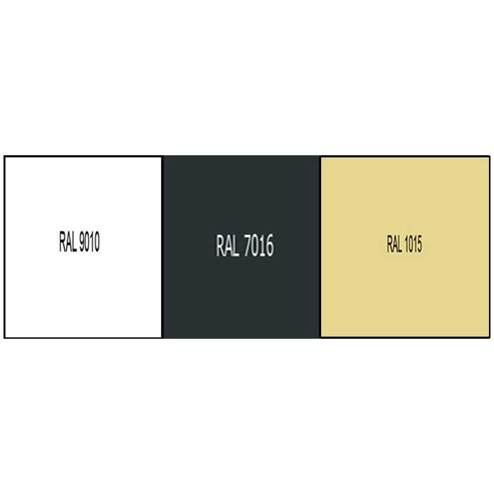 tôle acier prélaquée RAL 9010-7016-1015