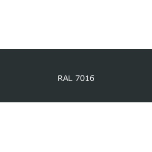 Pliage en Omega Tôle en Aluminium laqué 1 face satiné RAL 7016