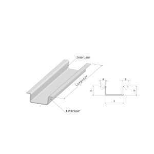 Pliage en Omega Tôle en Aluminium laqué 1 face satiné