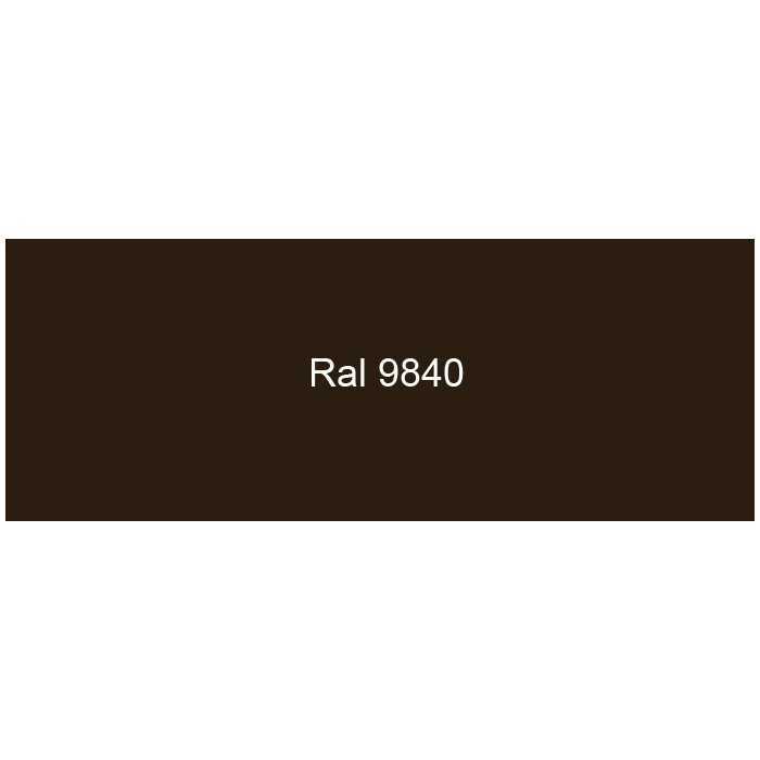 Pliage en Omega Tôle en Aluminium laqué 1 face satiné RAL 9840