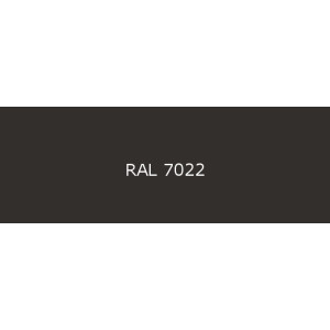 Pliage en L (Cornière) Tôle en Aluminium prélaqué d'usine 1 face satiné RAL 7022