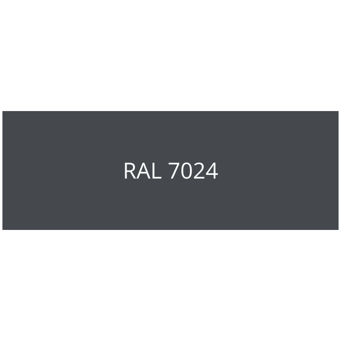 Pliage en L (Cornière) Tôle en Aluminium prélaqué d'usine 1 face satiné RAL 7024