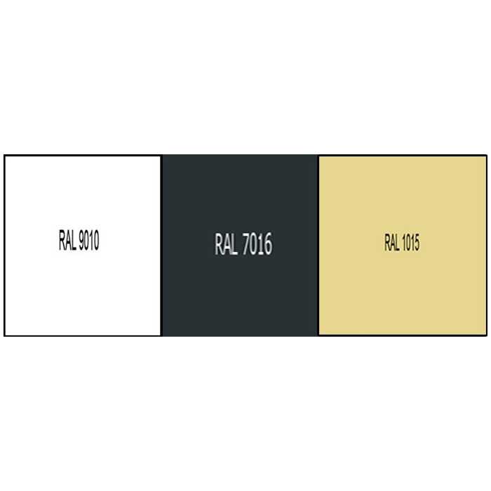 Pliage en Omega Tôle en Acier 75/100 prélaqué RAL 9010-7016-1015