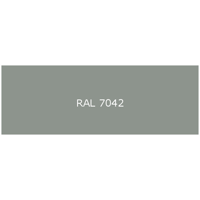 Pliage en Omega Tôle en Aluminium laqué 1 face satiné RAL 7042