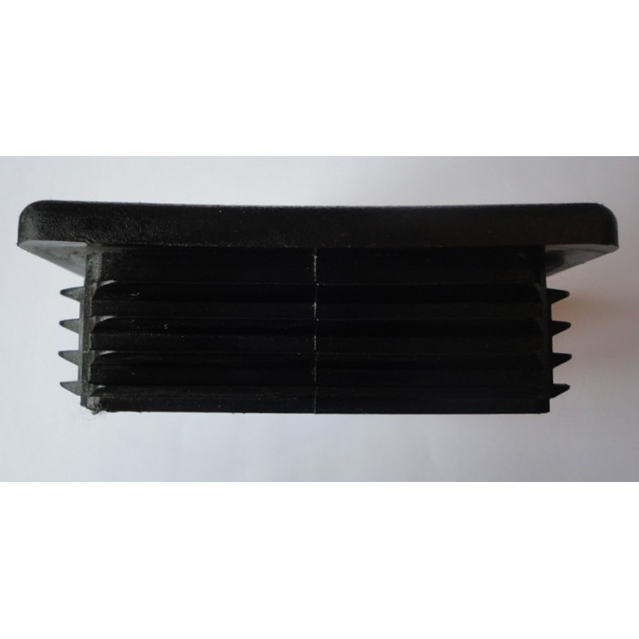 Lot De 4 Bouchons PVC à Ailettes Pour Tube Carré 80x80mm – Finition Noire, Made In China
