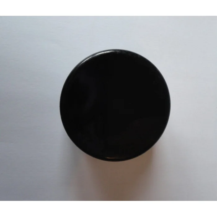 Embout rond à ailettes D38 plastique noir