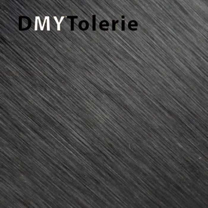 Pliage en L (Cornière) Tôle en aluminium brossé noir